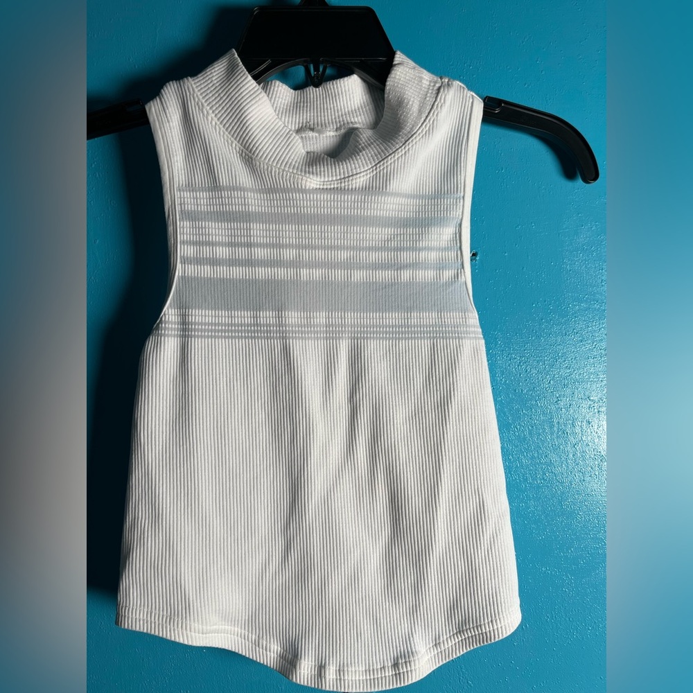 88. Free People White Tank